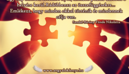 Angyali üzenet-Minden okkal történik