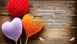 Angyali üzenet-A kedvesség nem nagyszabású gesztus