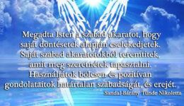 Angyali üzenet-Isten megadta a szabad akaratot