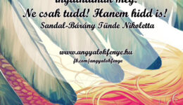 Angyali üzenet-Ne csak tudd, hidd is