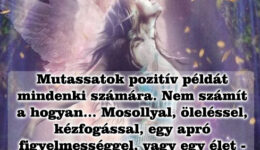 Angyali üzenet-Mutassatok pozitív példát
