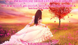 Angyali üzenet-Ami szeretetre épül, az örökkévaló marad