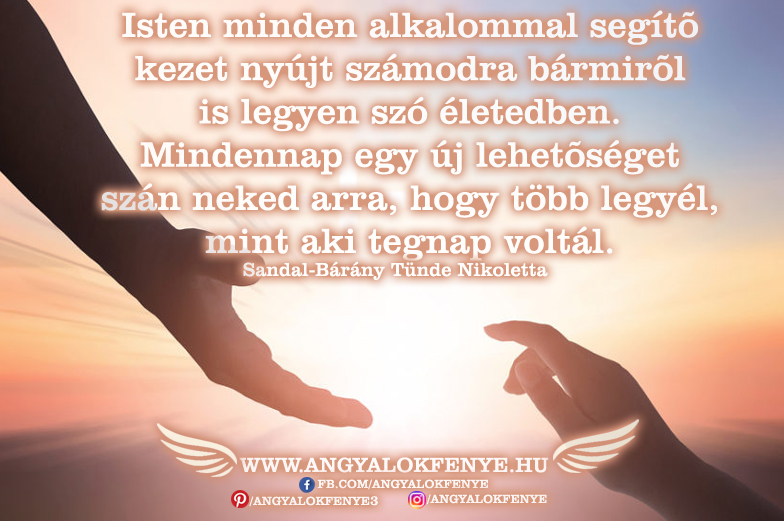 Photo of Angyali üzenet: Isten minden alkalommal segítő kezet nyújt