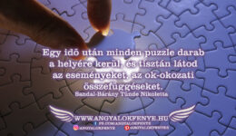 Angyali üzenet-Minden puzzle darab a helyére kerül