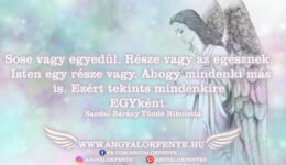 Angyali üzenet: Sose vagy egyedül