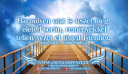 Angyali üzenet-Bármilyen utat is teszel meg