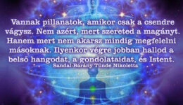 Angyali üzenet-Amikor csak a csendre vágysz