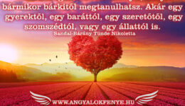 Angyali üzenet-Tanuld meg a szeretet leckéjét