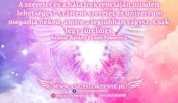 Angyali üzenet-A szeretet és a hála frekvenciáján minden lehetséges