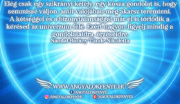 Angyali üzenet: Elég csak egy szikrányi kétely