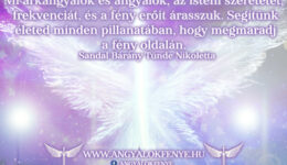 Angyali üzenet: Az isteni szeretetet, frekvenciát és a fény erőit árasszuk