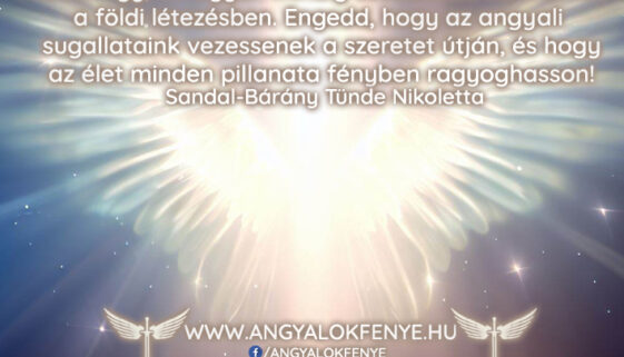 Angyali üzenet: Engedd, hogy az angyali sugallataink vezessenek