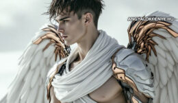 Angyal - arkangyal férfi fehér páncélban isteni fénnyel - Harcos angyal - Angyali üzenet: A lélek céljának élni