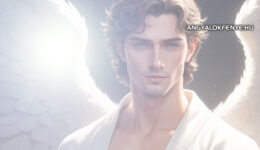 Angyal - arkangyal férfi fehér ruhában isteni fénnyel - Harcos angyal -