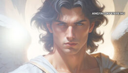 Angyal - arkangyal férfi fehér ruhában isteni fénnyel - Harcos angyal - Angyali üzenet: Önzetlen szolgálat