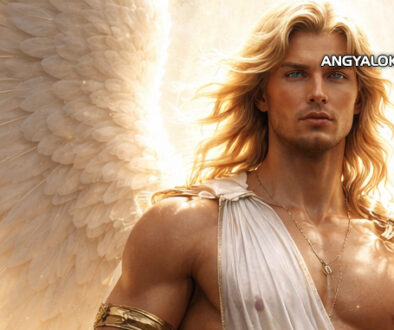 Angyal - arkangyal férfi fehér ruhában isteni fénnyel - Angyali üzenet: A hála, mint kapcsolódás