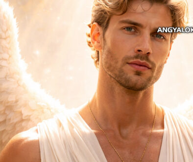 Angyal - arkangyal férfi fehér ruhában isteni fénnyel - Angyali üzenet: A lélek útja a szolgálat felé
